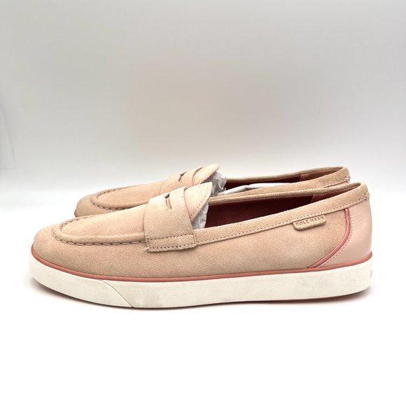 Cole Haan Womens Nantucket 2.0 Penny Loafer Pink Leather Slip On Shoes 10.5 - Picture 6 of 12